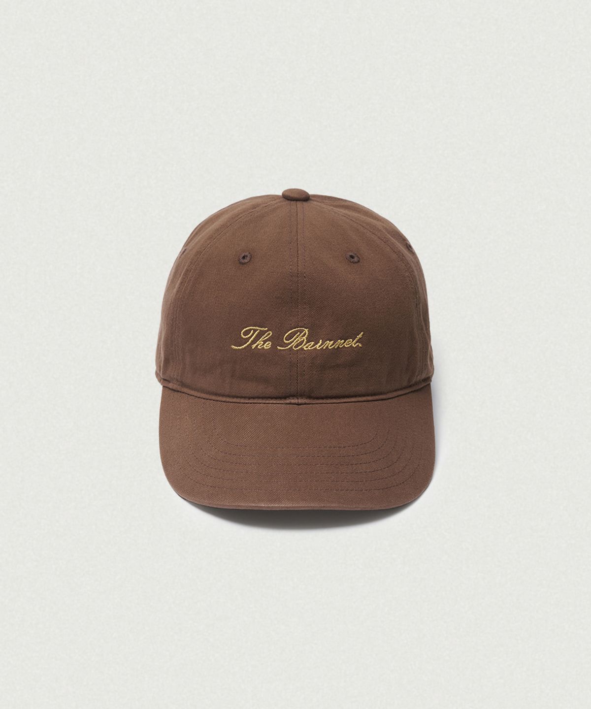 더바넷(THEBARNNET) Letter Logo Ball Cap_Brown
