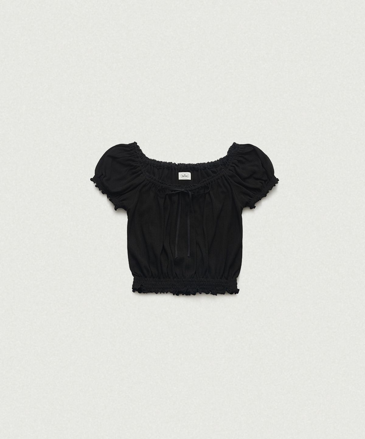 더바넷(THEBARNNET) Rudy Shirring Puff Top_Black - 사이즈 & 후기 | 무신사
