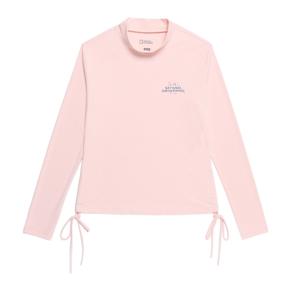 내셔널지오그래픽(NATIONALGEOGRAPHIC) N262WRG420 여성 모크넥 셔링 래쉬가드 ICE PINK