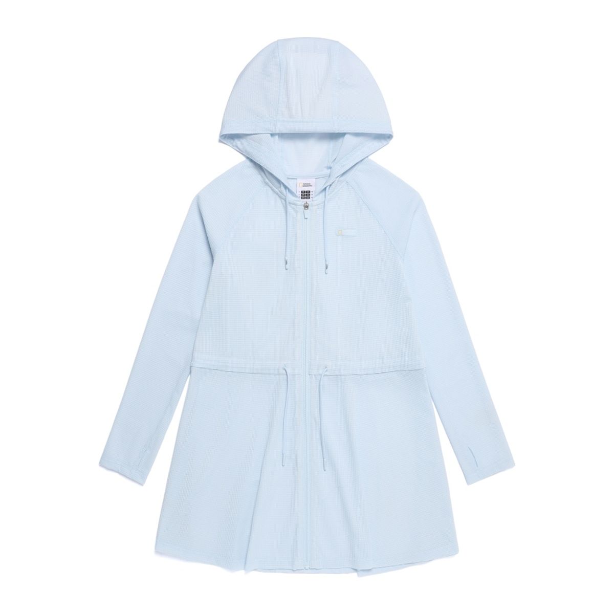 내셔널지오그래픽(NATIONALGEOGRAPHIC) N262WRG430 여성 커버업 중힙기장 메쉬 집업 SKY BLUE