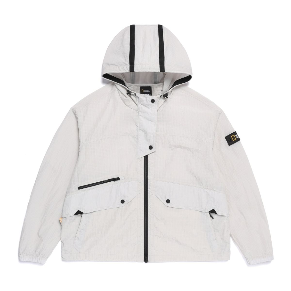내셔널지오그래픽(NATIONALGEOGRAPHIC) N262WJP100 샌드웨이브 후드 자켓 WHITE SAND
