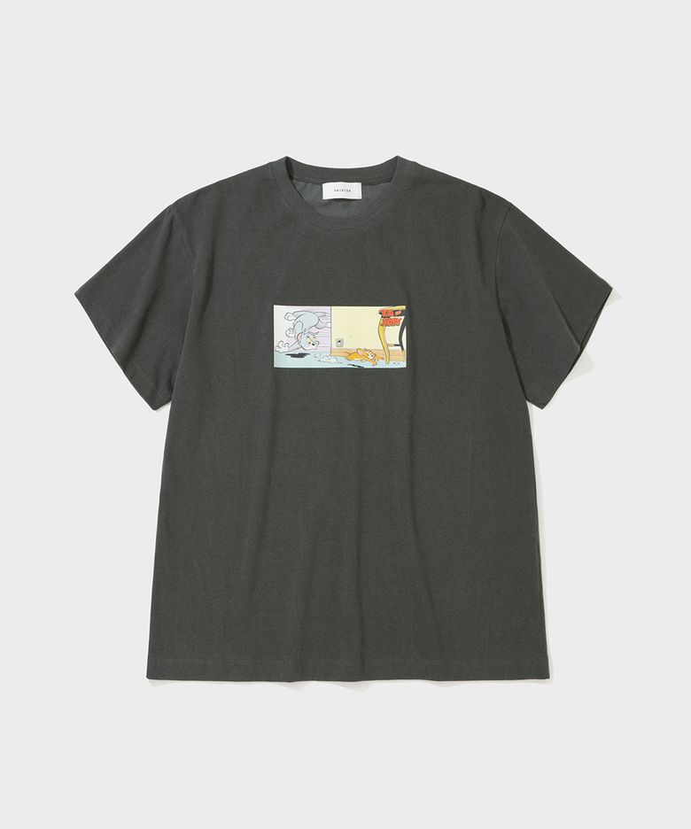 [톰과제리X셔터] TJS CHASER T-SHIRT (GREY)