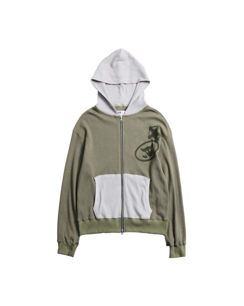 HOWDY HOODED ZIP UP (KHAKI)