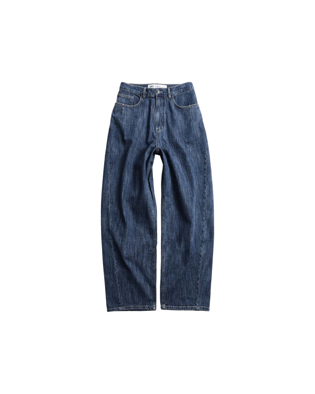 999휴머니티(999HUMANITY) HOWDY CURVED DENIM PANT (MEDIUM BLUE)
