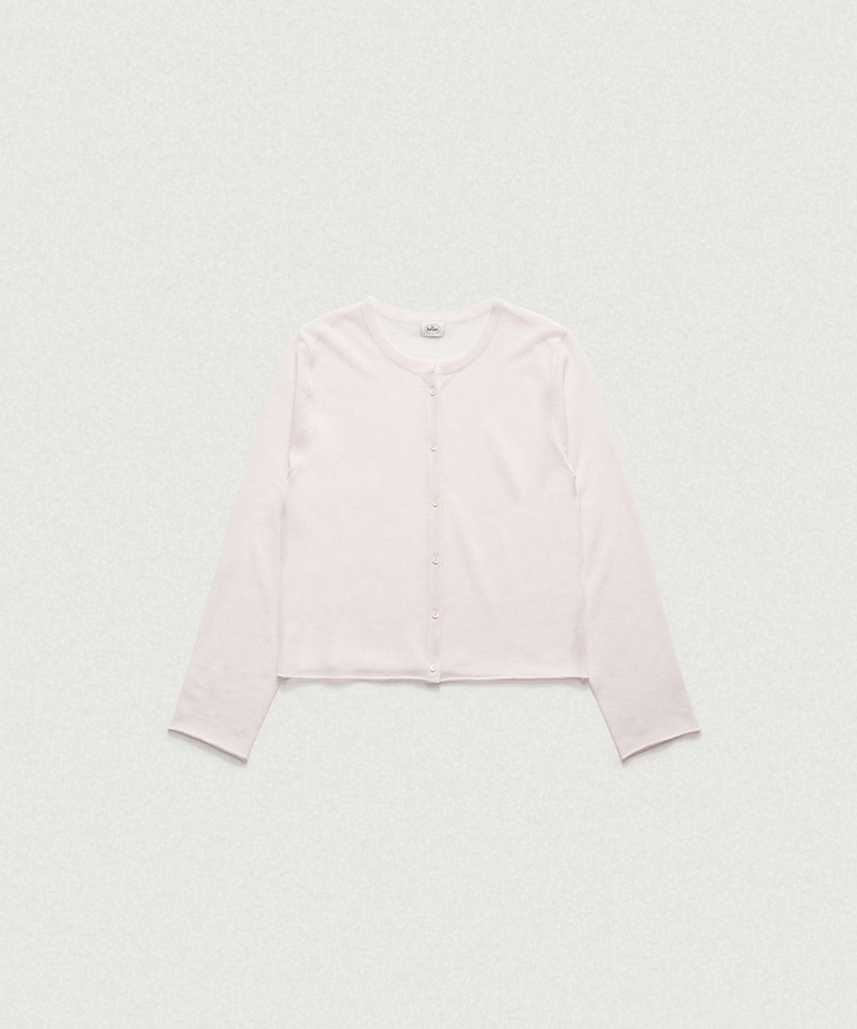 더바넷(THEBARNNET) Hyled Linen Button Cardigan_Light Pink