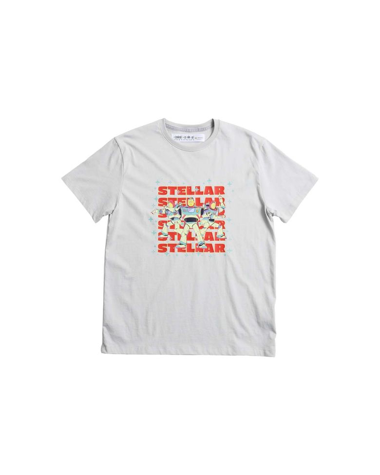 STELLAR_BUZZ_HALF TEE (GREY)