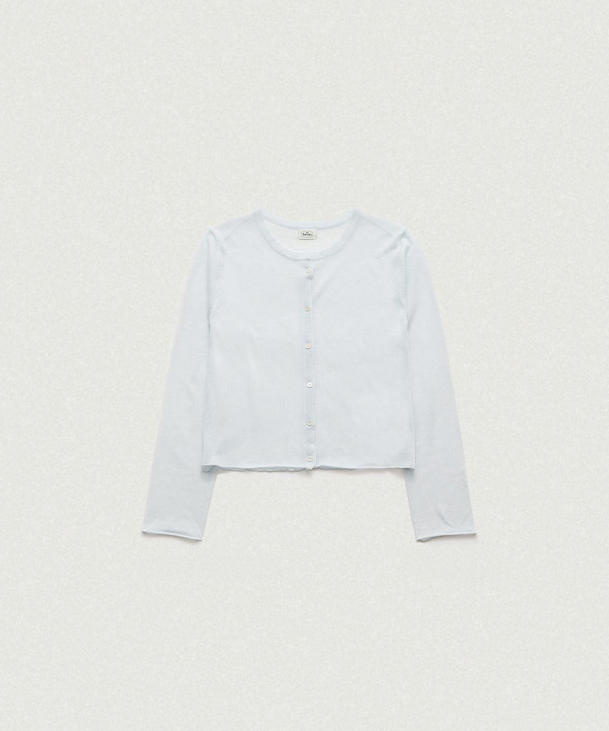 더바넷(THEBARNNET) Hyled Linen Button Cardigan_Light Blue