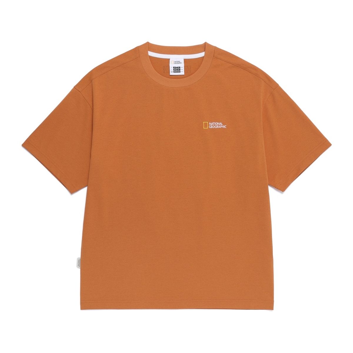 내셔널지오그래픽(NATIONALGEOGRAPHIC) N262UTS110 ECO 칼라하리 그래픽 세미오버핏 반팔티셔츠 SAND ORANGE