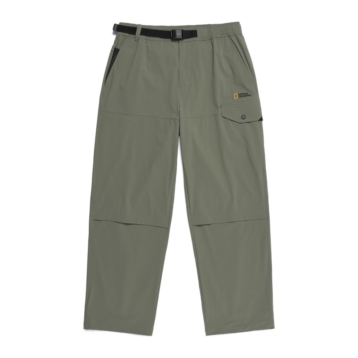내셔널지오그래픽(NATIONALGEOGRAPHIC) N262UPT100 샌드웨이브 세미루즈핏 벨티드 팬츠 MILITARY KHAKI