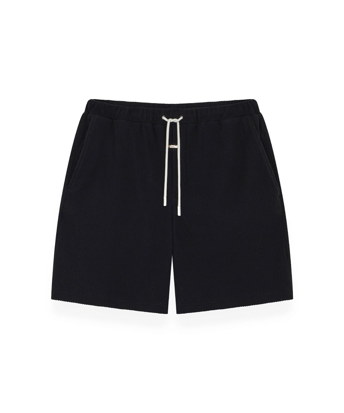 알포(R-4) R-0074 / COZY BRUSH – RESORT SHORTS(BLACK)