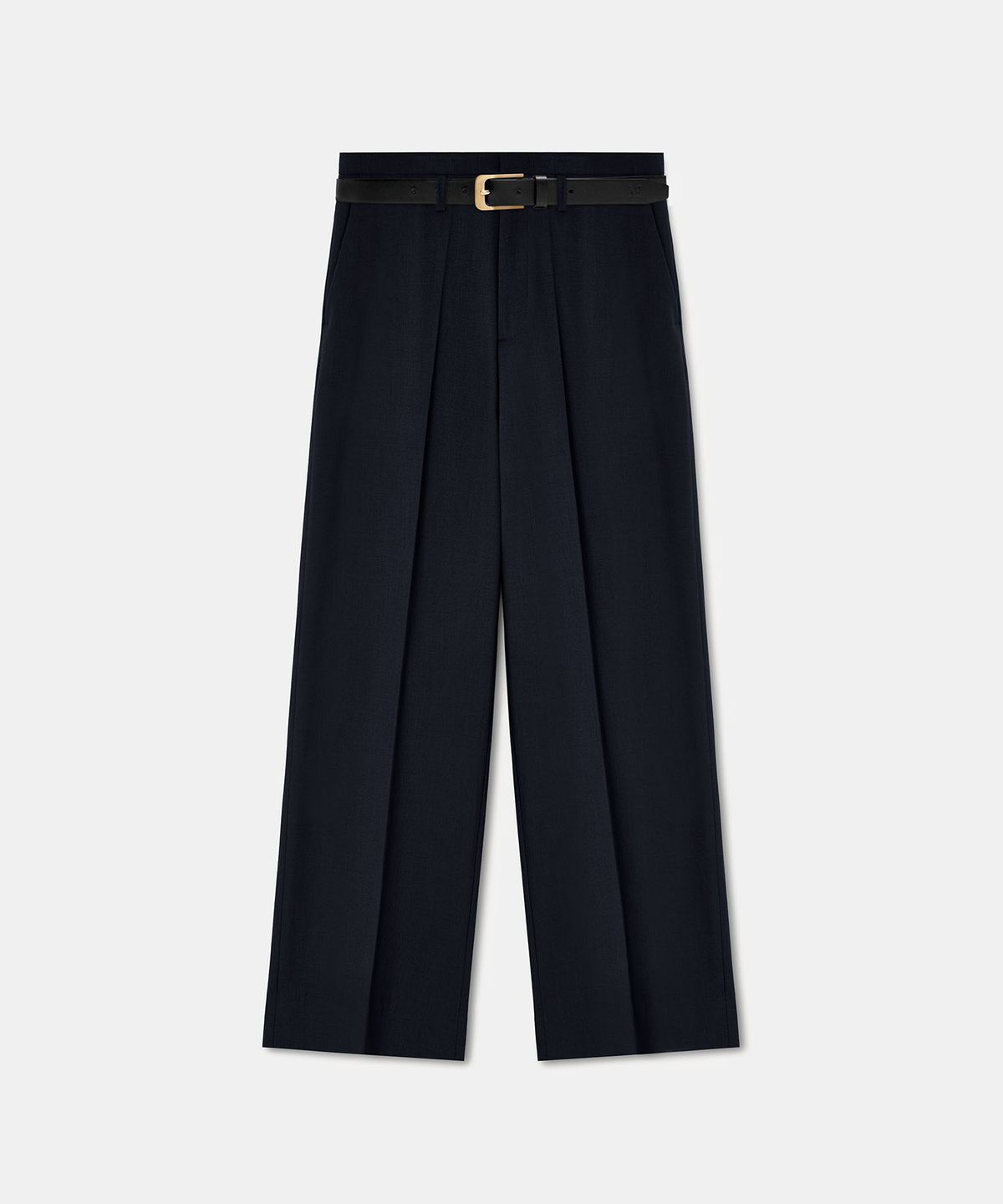 라벨아카이브(LABELARCHIVE) Jareth wide-fit belted pants navy