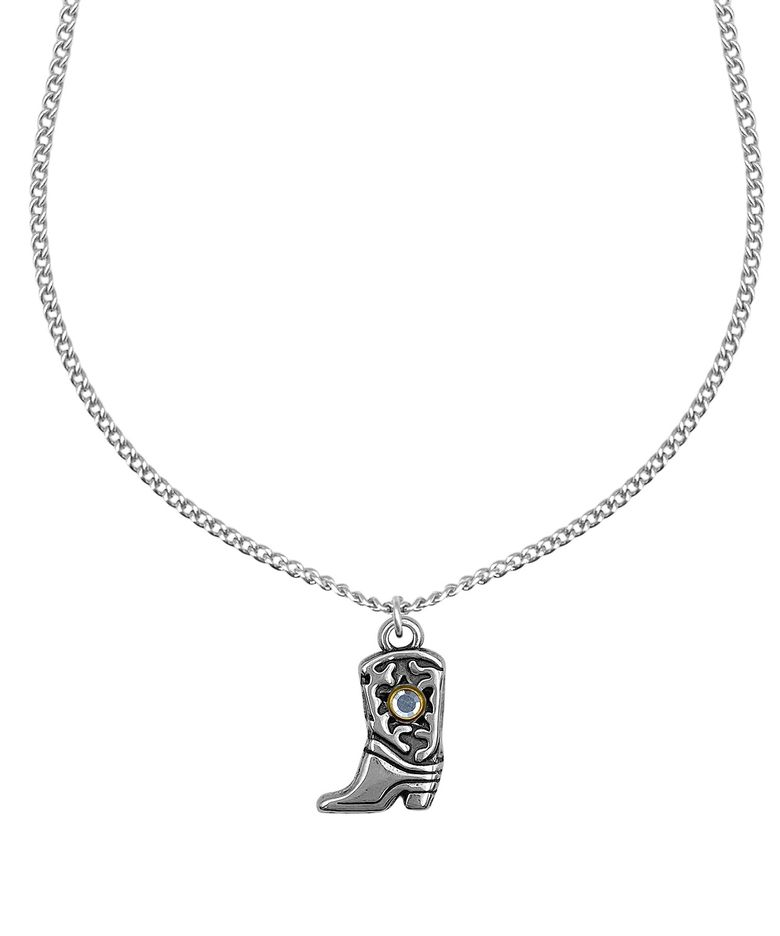 Glinting Western Necklace (Blue)