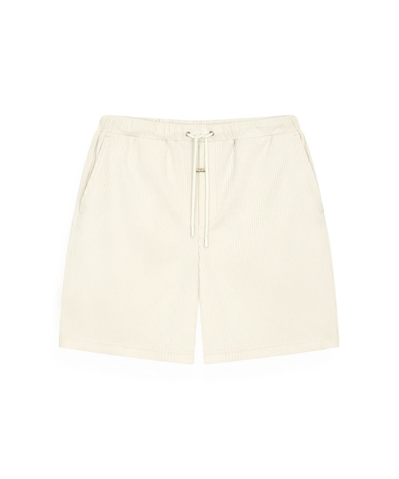 R-0074 / COZY BRUSH – RESORT SHORTS(CREAM)