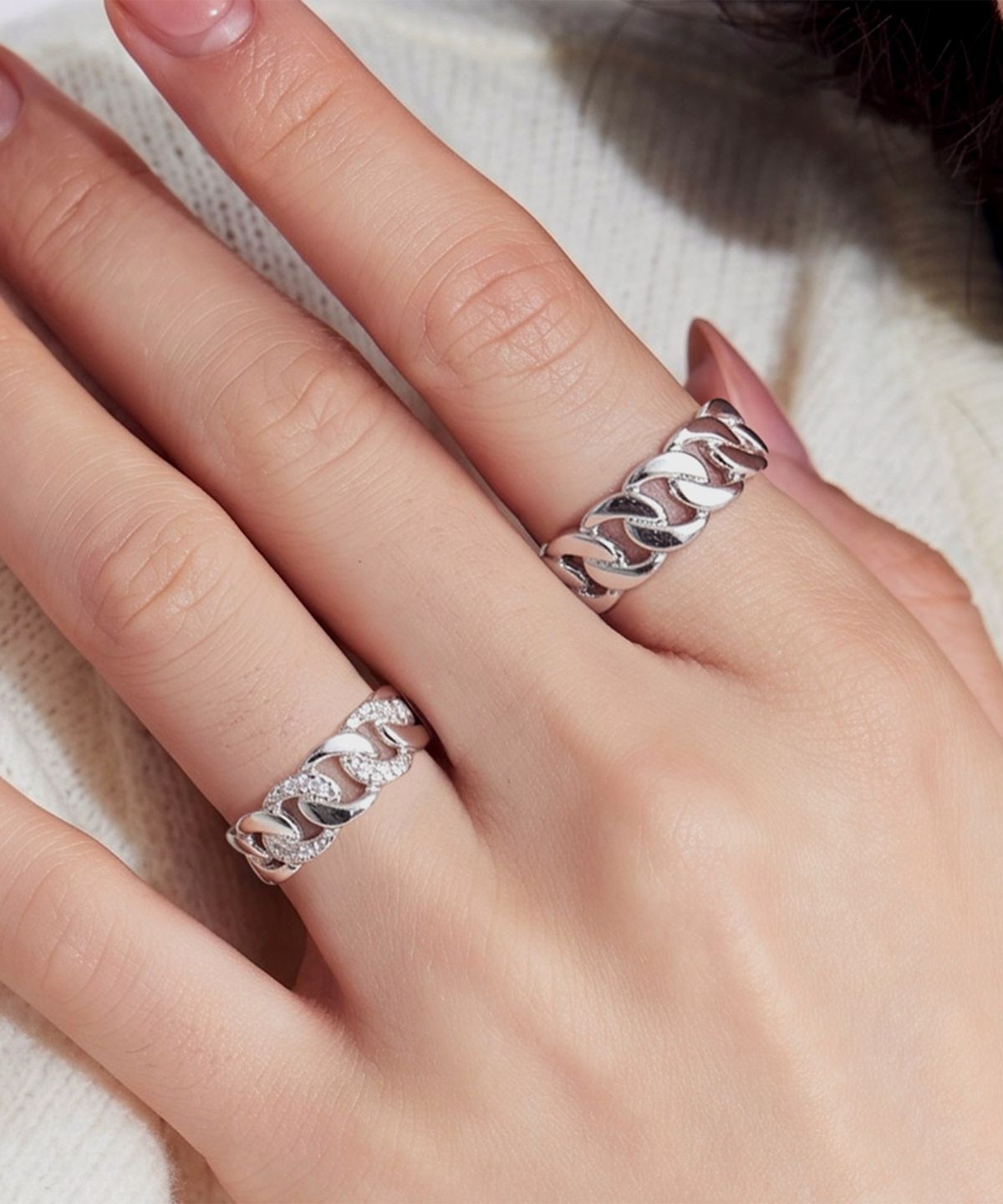 엘렌쥬얼리(HELENE JEWELRY) 925 실버 Silver 데바 커플 링 은 반지