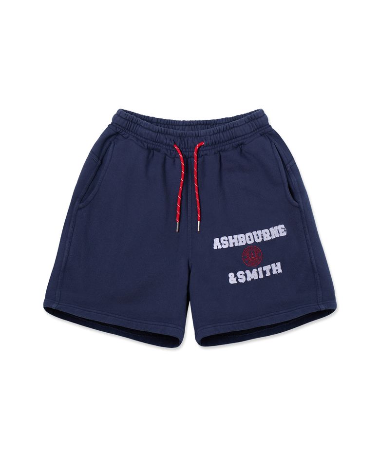 [MEN] 스트링 포인트 ASHBOURNE&SMITH 스웻 숏 팬츠 ASH1905_네이비