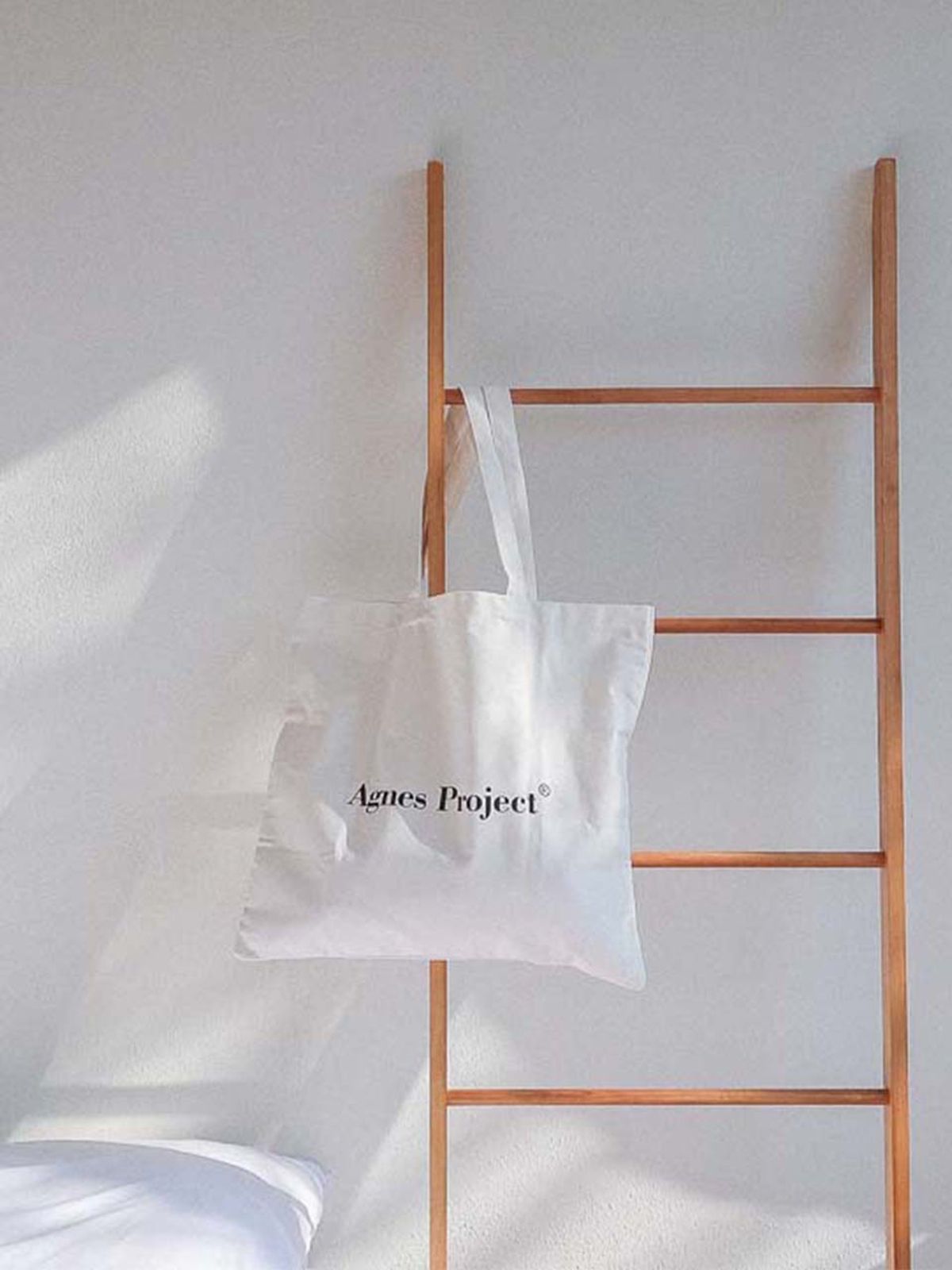 아그네스프로젝트(AGNES PROJECT) 라지코튼백_화이트