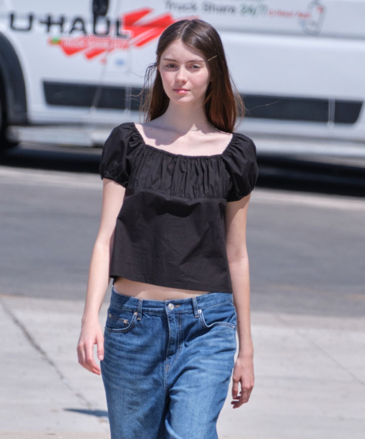 로우클래식(LOW CLASSIC) COTTON BUTTON-UP SHIRRING BLOUSE_BLACK [LC262BL01BK]