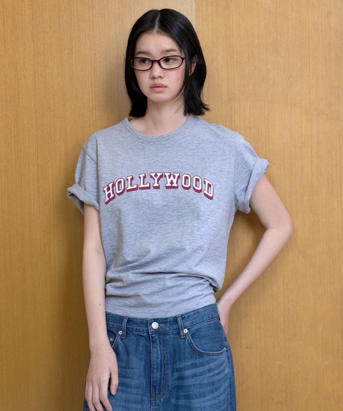 로우클래식(LOW CLASSIC) HOLLYWOOD BASIC TEE_MELANGE GREY [LC262TS16MG]
