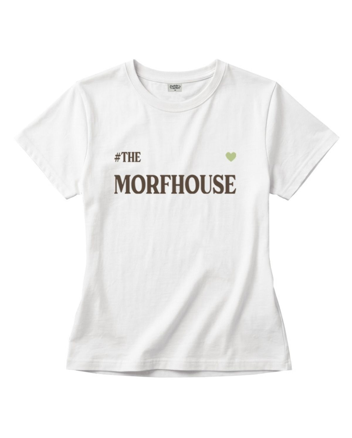 더모프하우스(THEMORFHOUSE) MORF HOUSE 슬림핏 반팔 티셔츠 아이보리