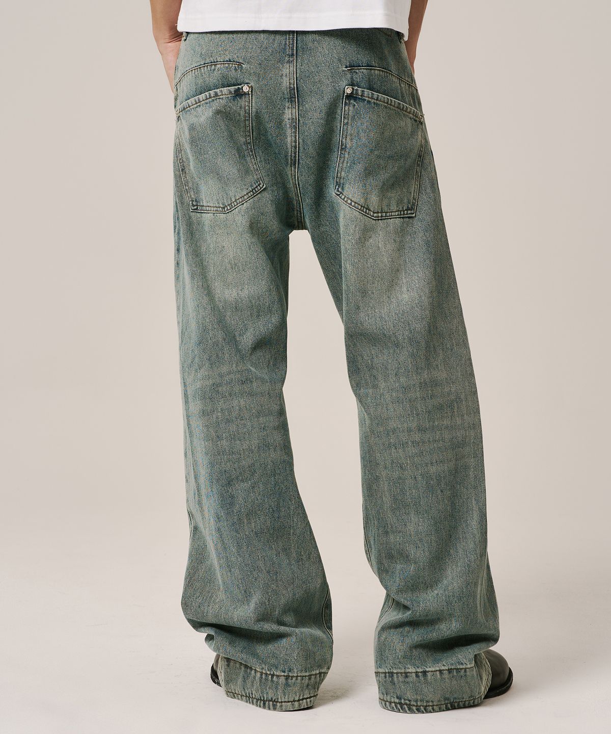 노페이머스(NOFAMOUS) 12oz Engineered Denim Pants[FLARE] (Light Blue)