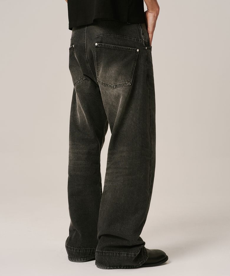 12oz Engineered Denim Pants[FLARE] (Black)