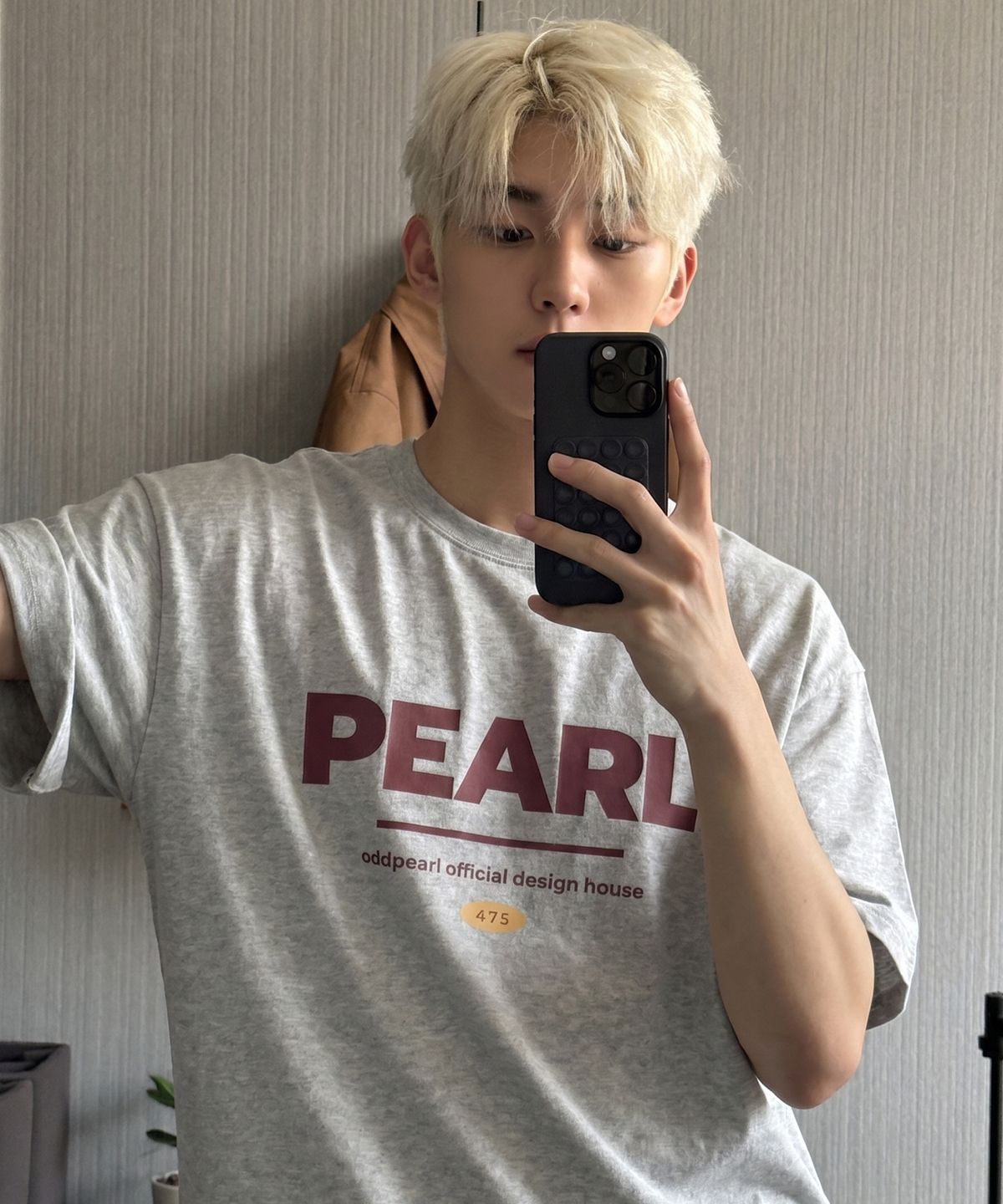 오드펄(ODDPEARL) pearl t-shirt(gray)