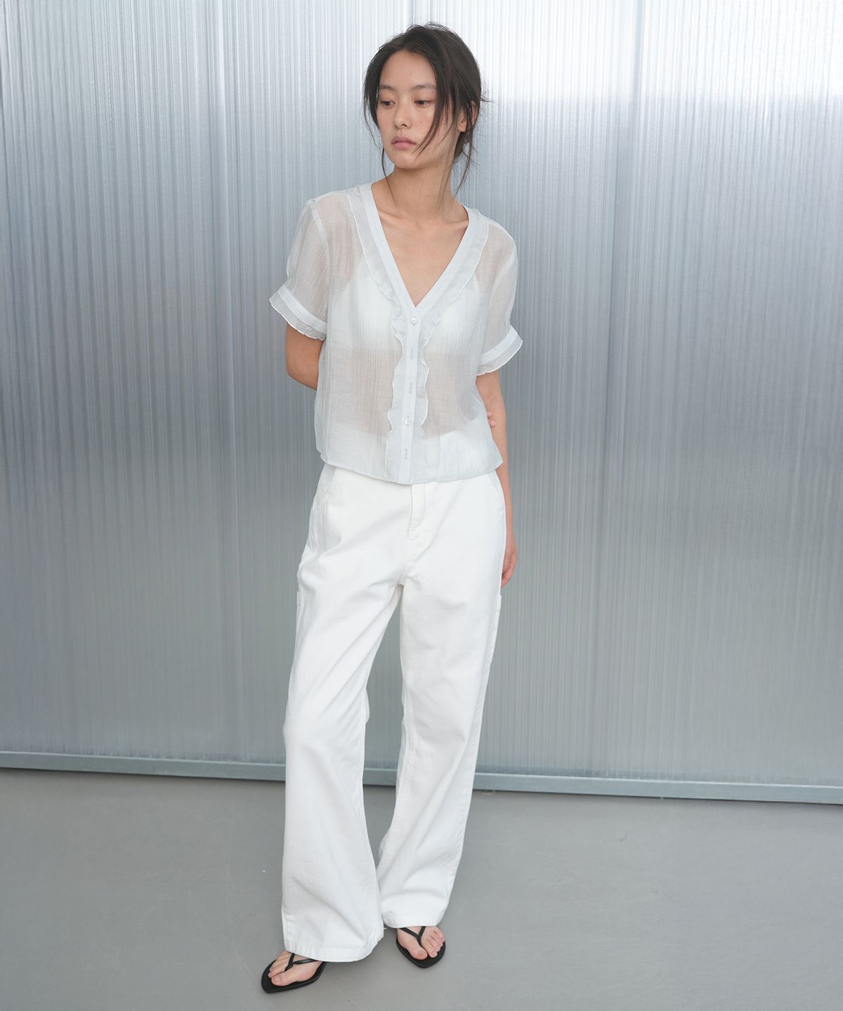 포에트서울(POETSEOUL) HAMME DENIM PANTS_ivory