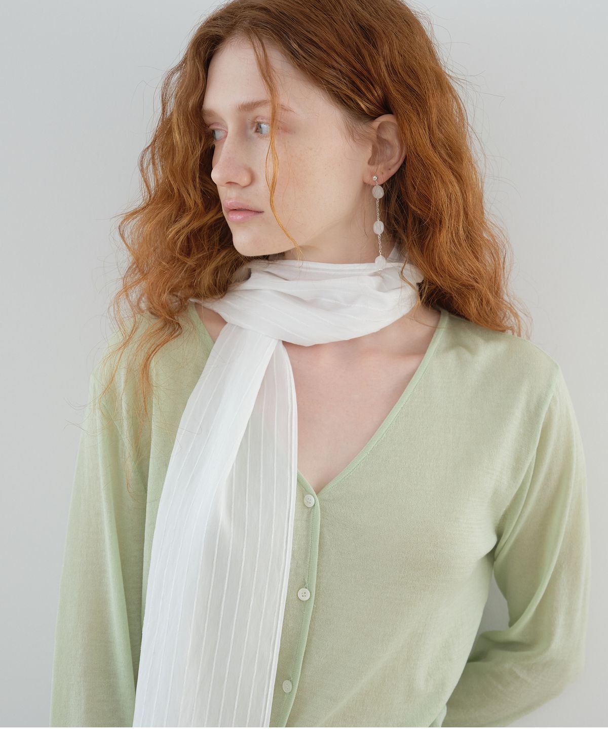 포에트서울(POETSEOUL) VEIL SCARF_white