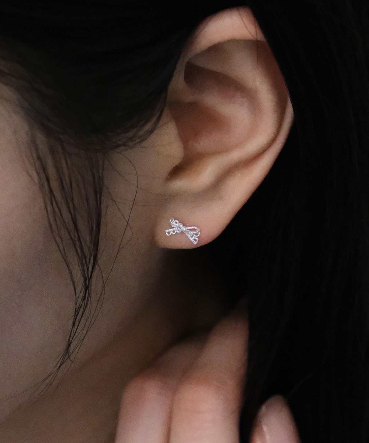 포에트리하우스(POETRYHAUS) PETIT LACE RIBBON EARRINGS