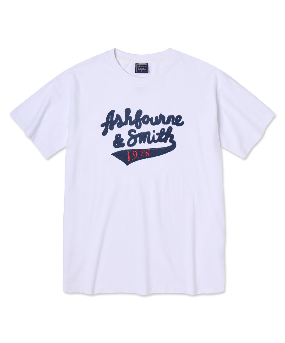 애쉬본&스미스(ASHBOURNE & SMITH) [MEN] ASHBOURNE 1978 반팔티 ASH1009_화이트