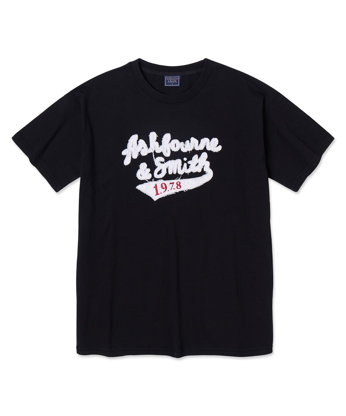 애쉬본&스미스(ASHBOURNE & SMITH) [MEN] ASHBOURNE 1978 반팔티 ASH1009_블랙
