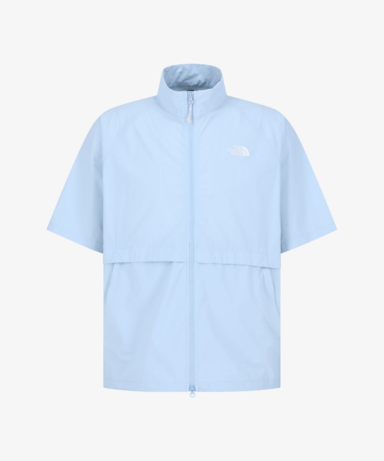 NT7KS01L 아이스펄스 반팔 집업 LIGHT BLUE