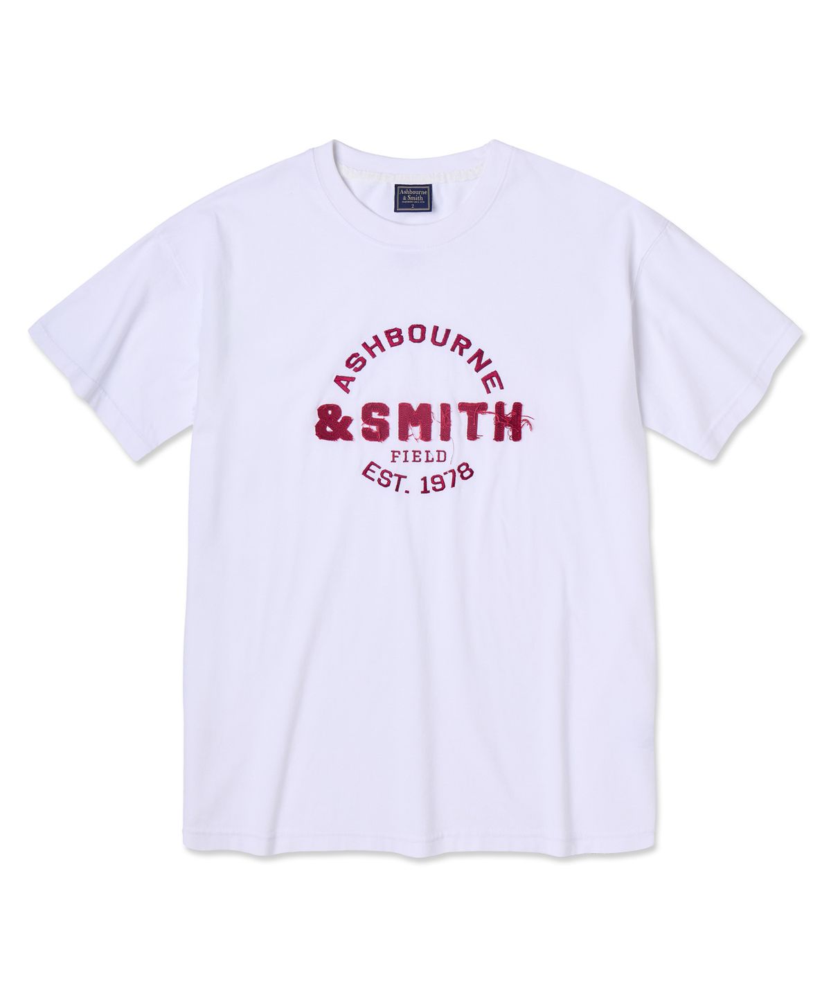 애쉬본&스미스(ASHBOURNE & SMITH) [MEN] ASHBOURNE&SMITH 패치 반팔티 ASH1013_화이트
