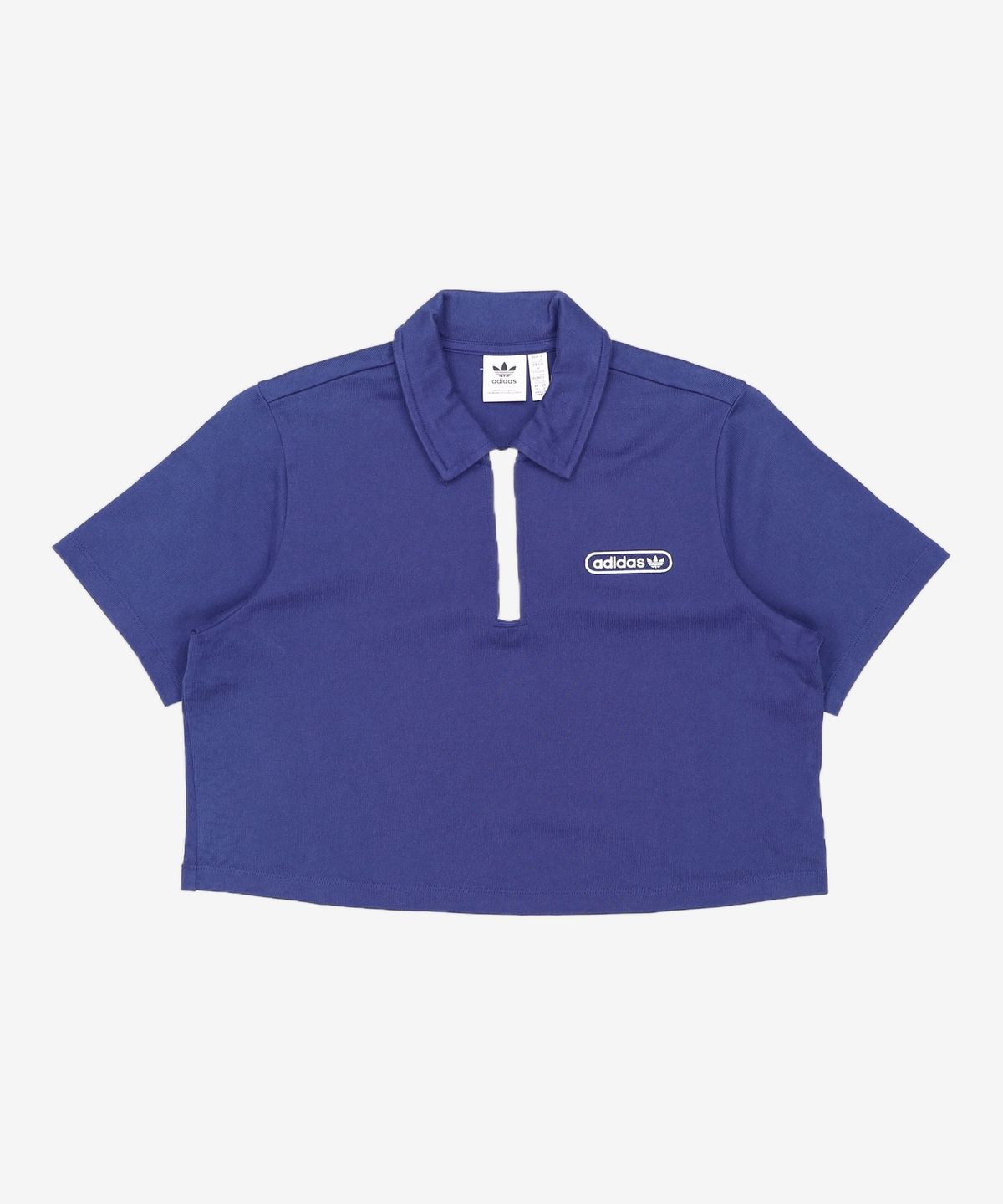 아디다스(ADIDAS) 크롭 집 폴로 셔츠 - 네이비 / HL6572 M