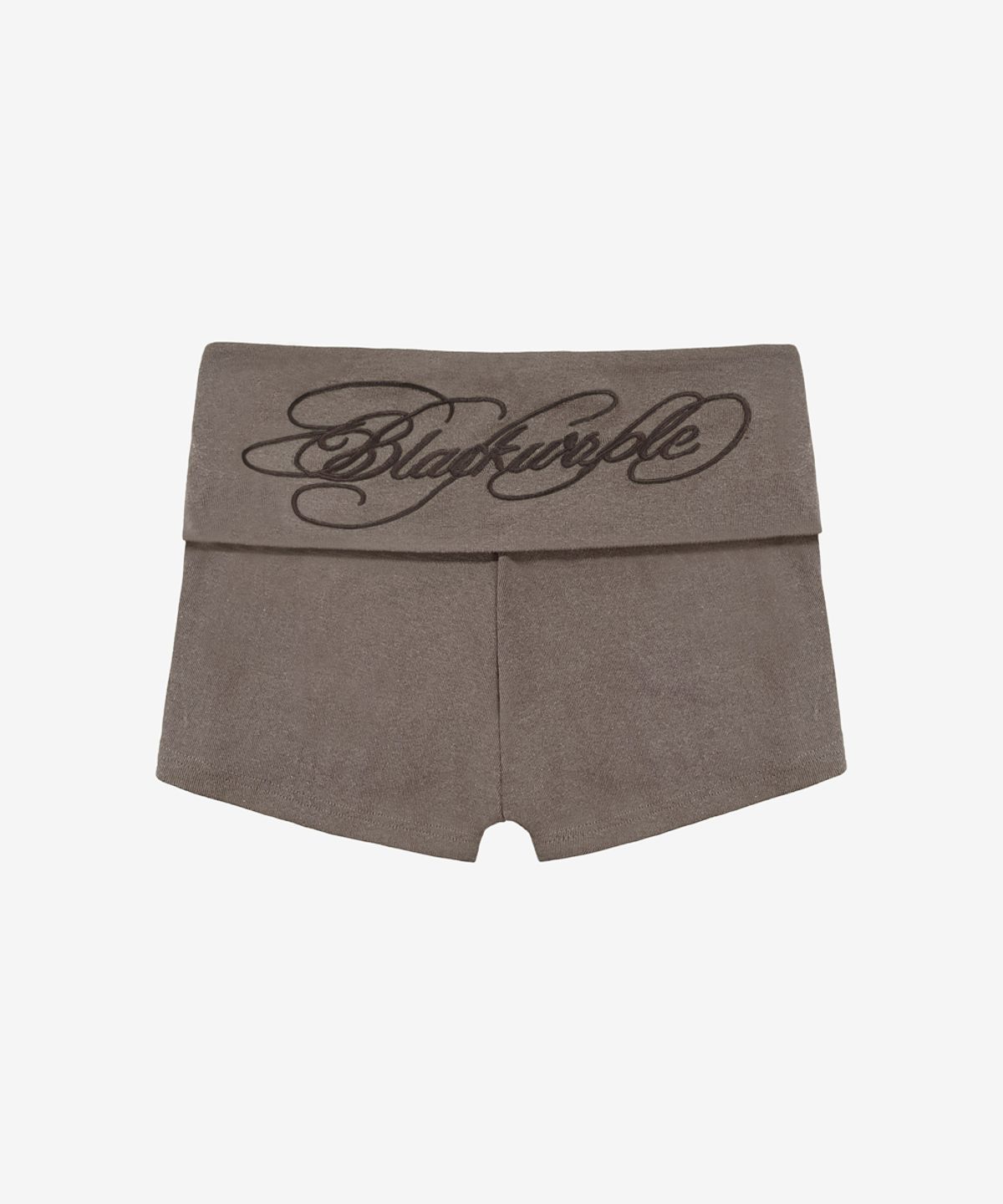 블랙 퍼플(BLACK PURPLE) 블러쉬 폴드 슬림 숏 팬츠_베이지 Blush Fold Slim Short Pants_Beige