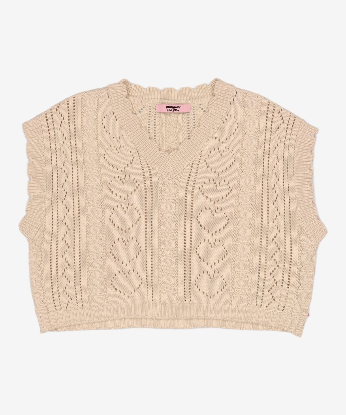 오디너리 홀리데이(ORDINARY HOLIDAY) 하트스카시베스트 HEART PUNCHING VEST FREE