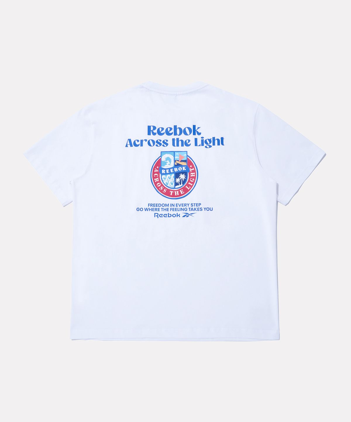 리복(REEBOK) 오션 그래픽 아이스코튼 반팔티 - 화이트