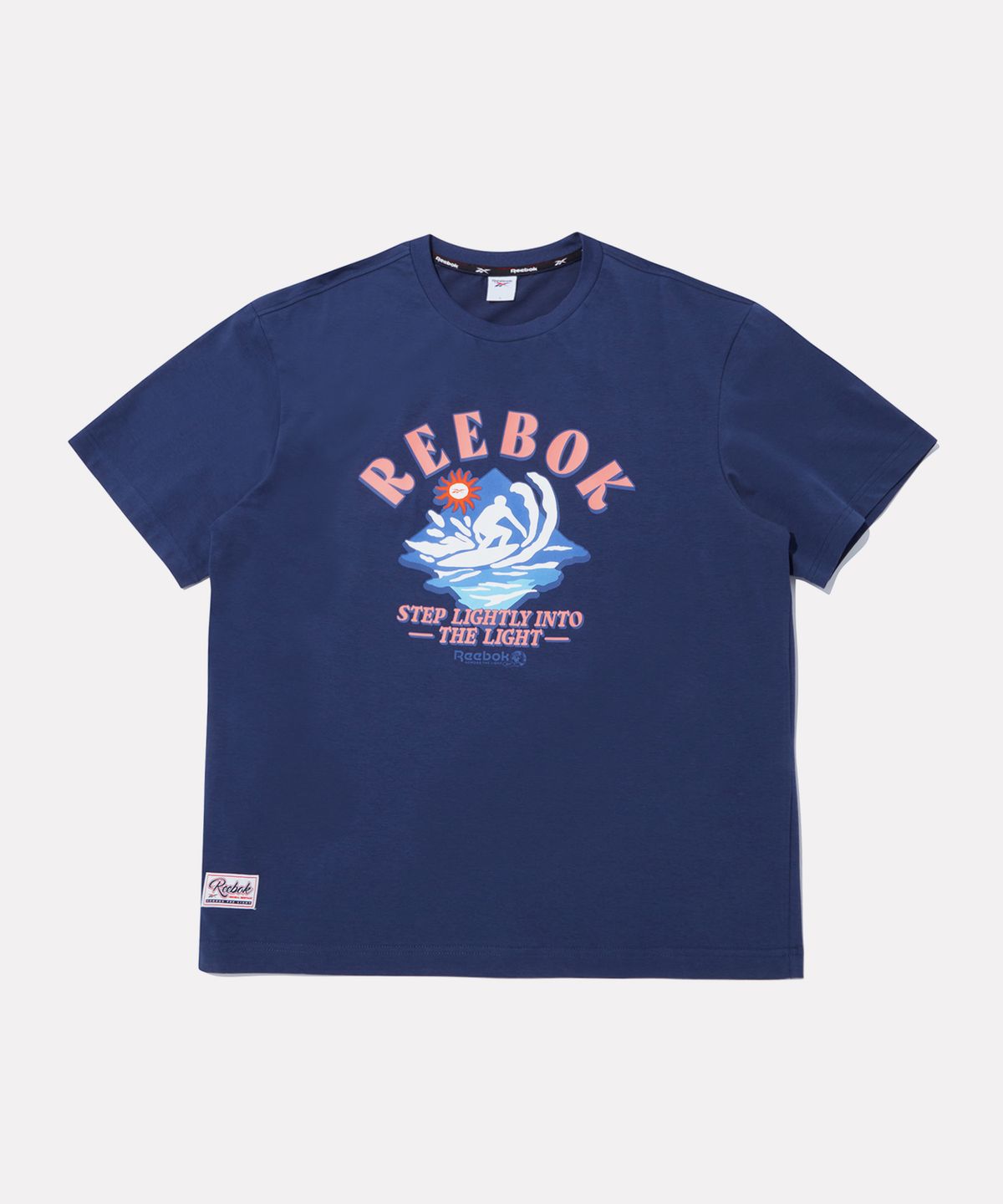 리복(REEBOK) 서프 그래픽 아이스코튼 반팔티 - 네이비