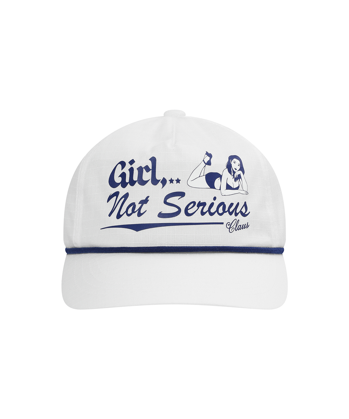 클로스랩(CLAUSLAB) LYING GIRL RIPSTOP CAP WHITE