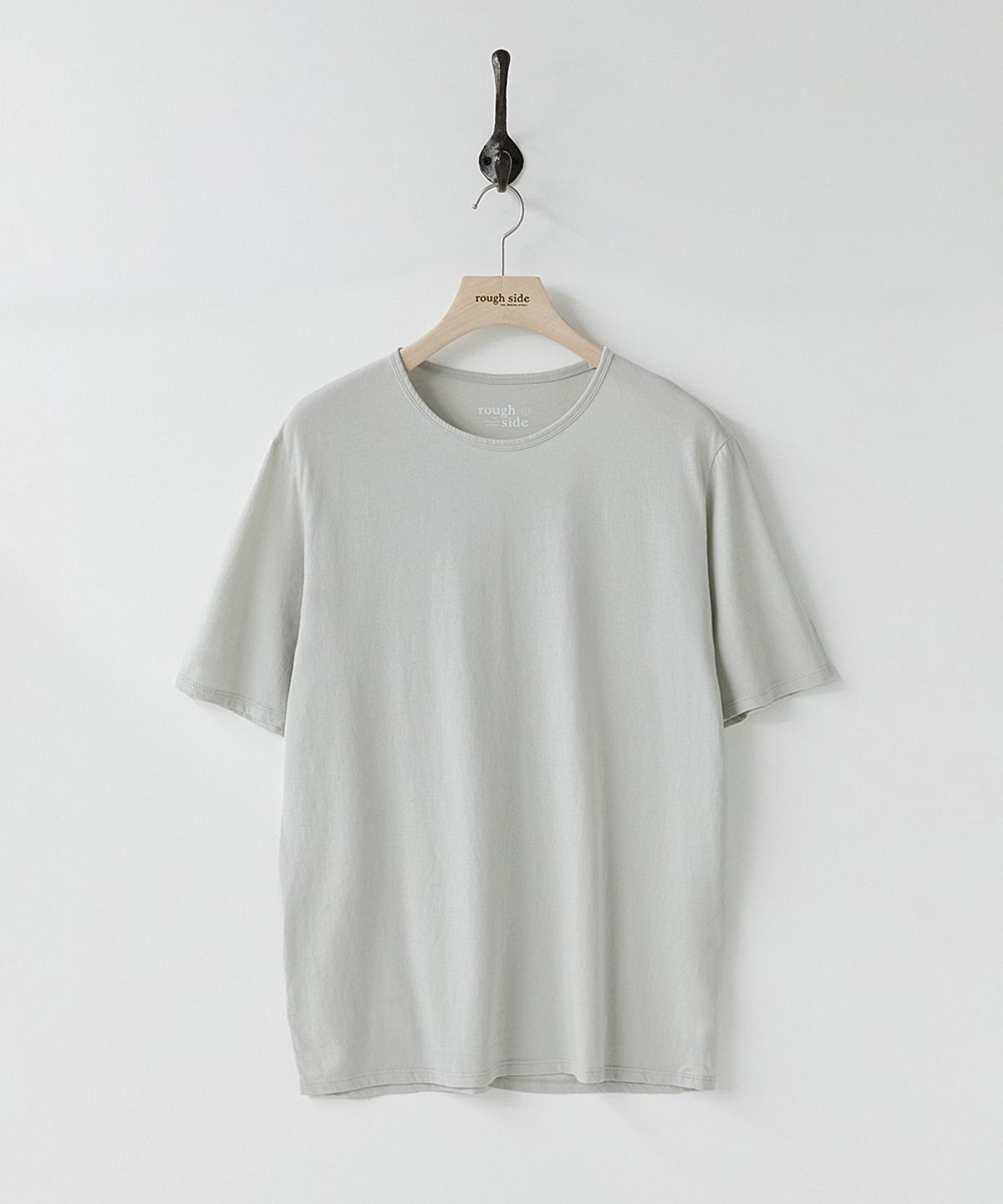 러프사이드(ROUGHSIDE) Scoop Neck T-Shirt Mist