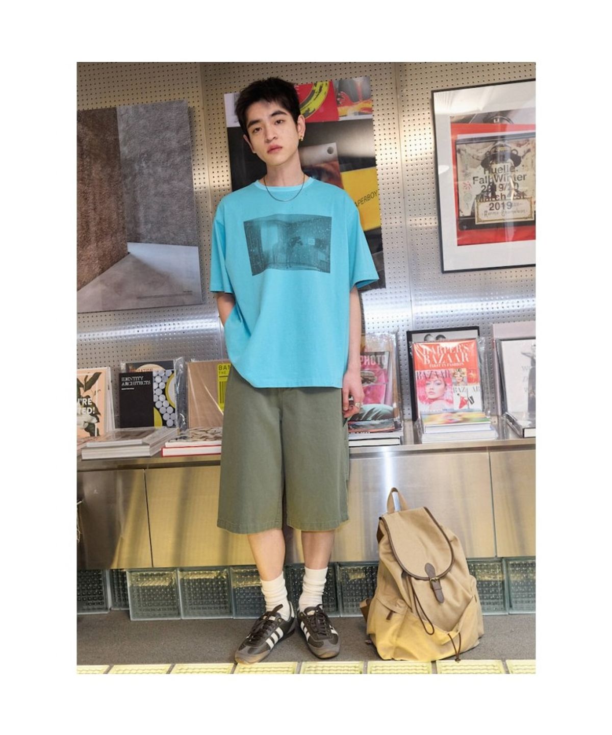 샌드 사운드(SAND SOUND) (UNISEX) 워크 워싱 죠츠  카키