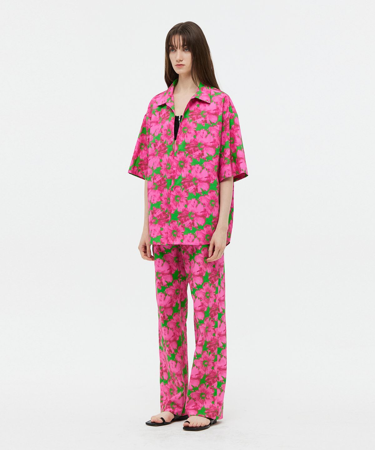 베데르미(VEDERMI) flower cotton chino pants (20s)
