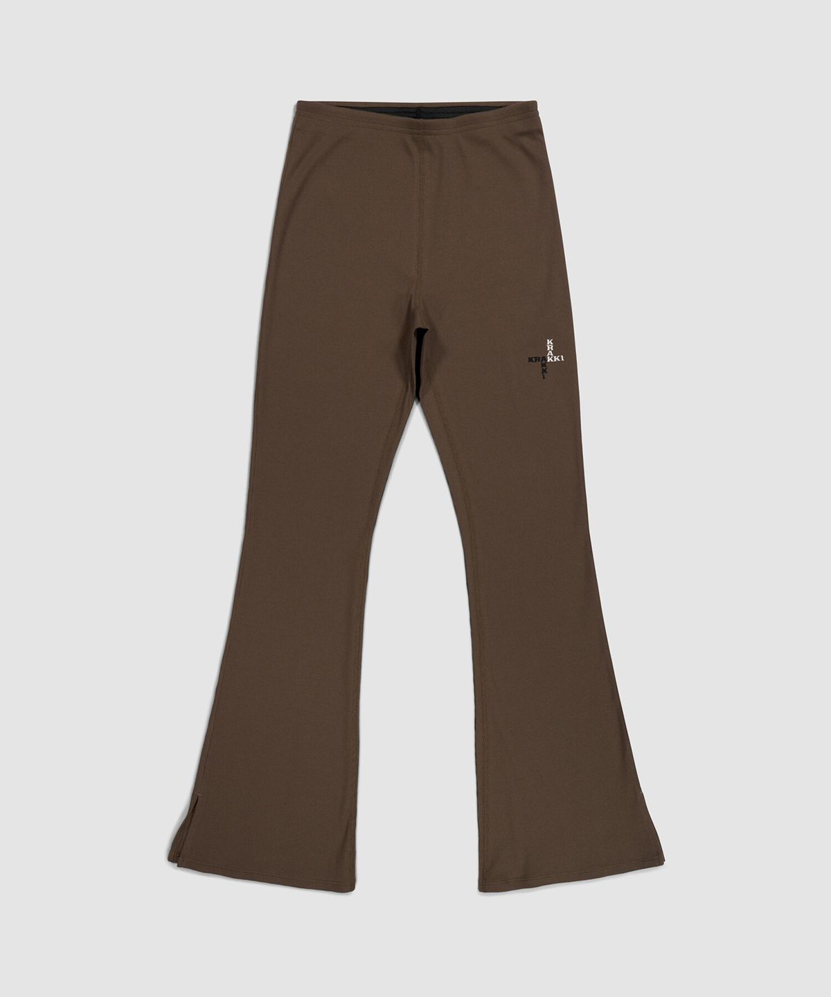 크래키(KRAKKI) [Women] Ribbed Training Pants_Brown [KR265PWP409]