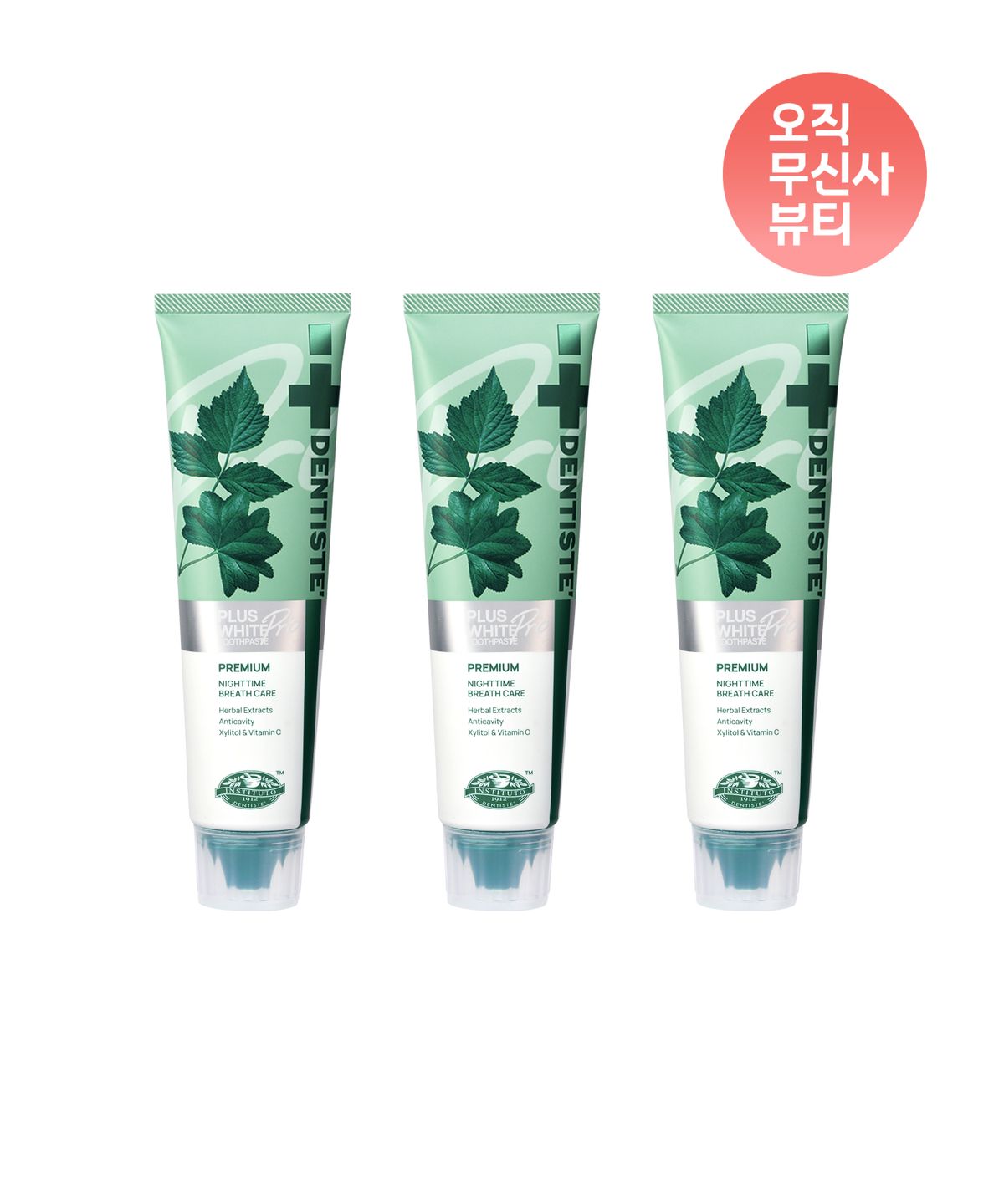 덴티스테(DENTISTE) 플러스화이트 프로 100g 3개