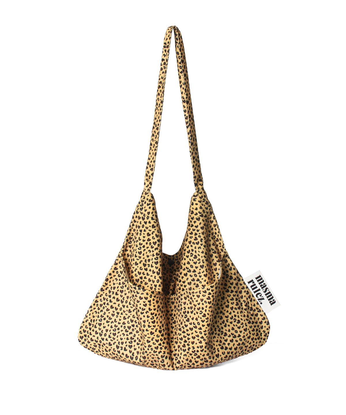 마스마룰즈(MASMARULEZ) Rabbit eco bag_Heart leopard mustard