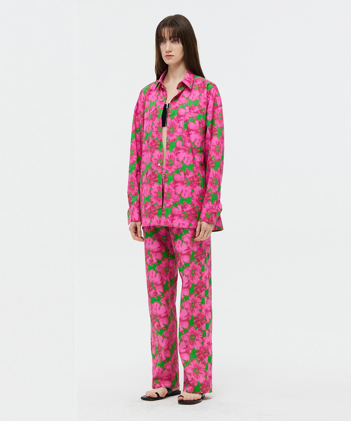 베데르미(VEDERMI) flower cotton long sh (40s)