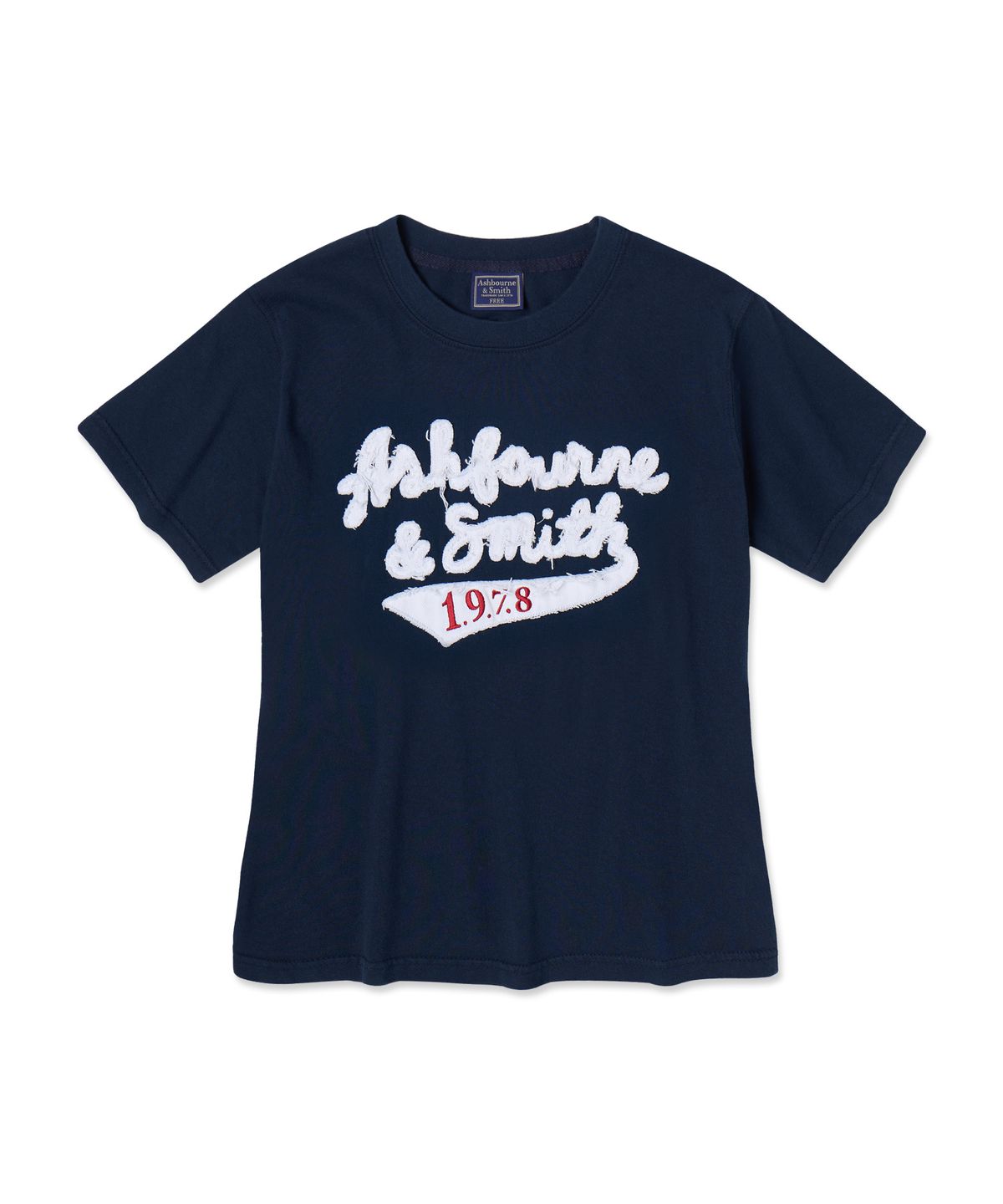 애쉬본&스미스(ASHBOURNE & SMITH) [우먼] ASHBOURNE 1978 반팔티 ASH1009_네이비