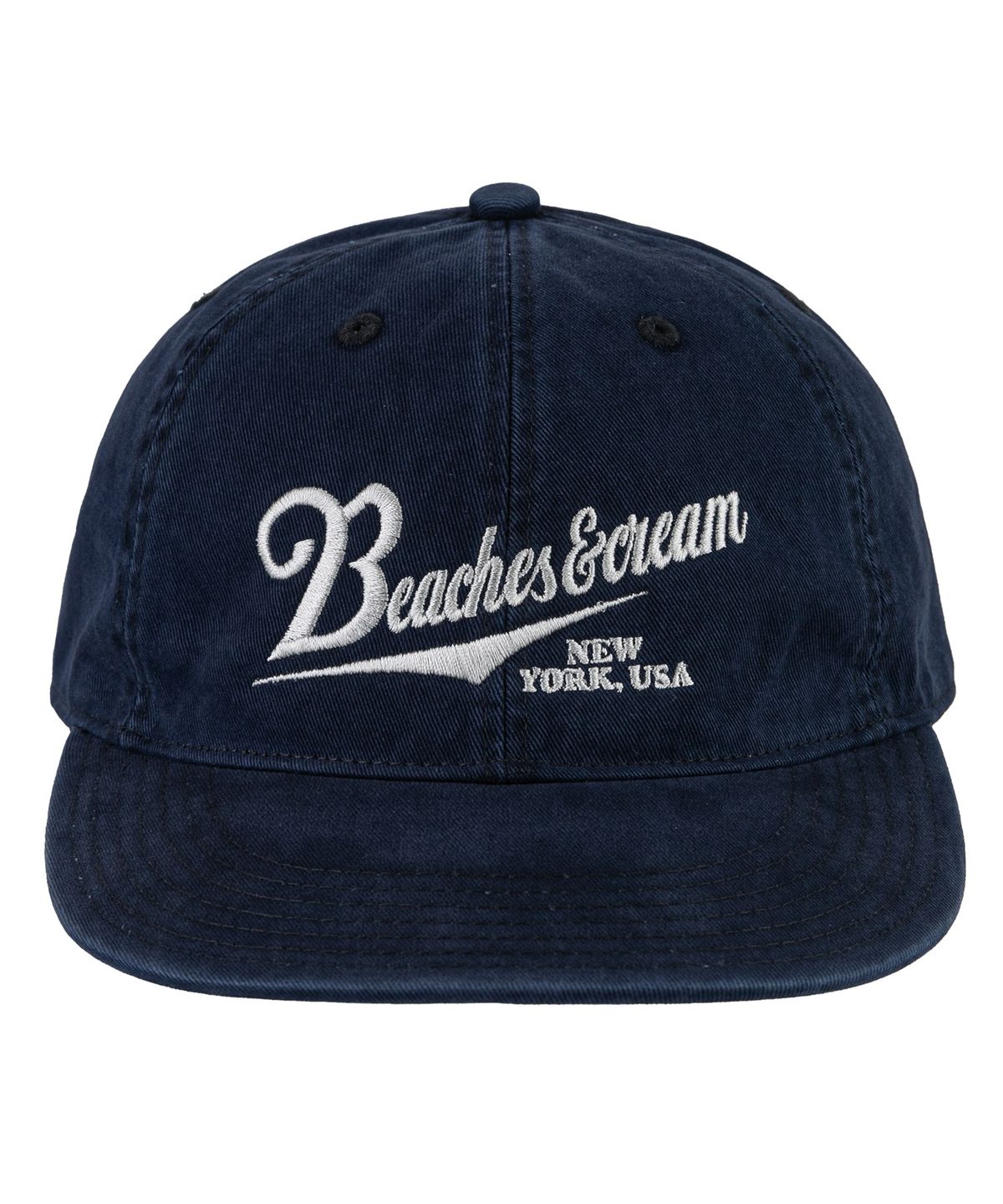 비치스앤크림(BEACHESANDCREAM) New York USA Plat-Ball cap-Navy