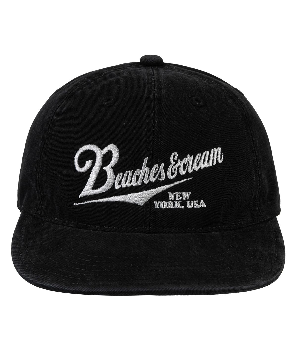 비치스앤크림(BEACHESANDCREAM) New York USA Plat-Ball cap-Black