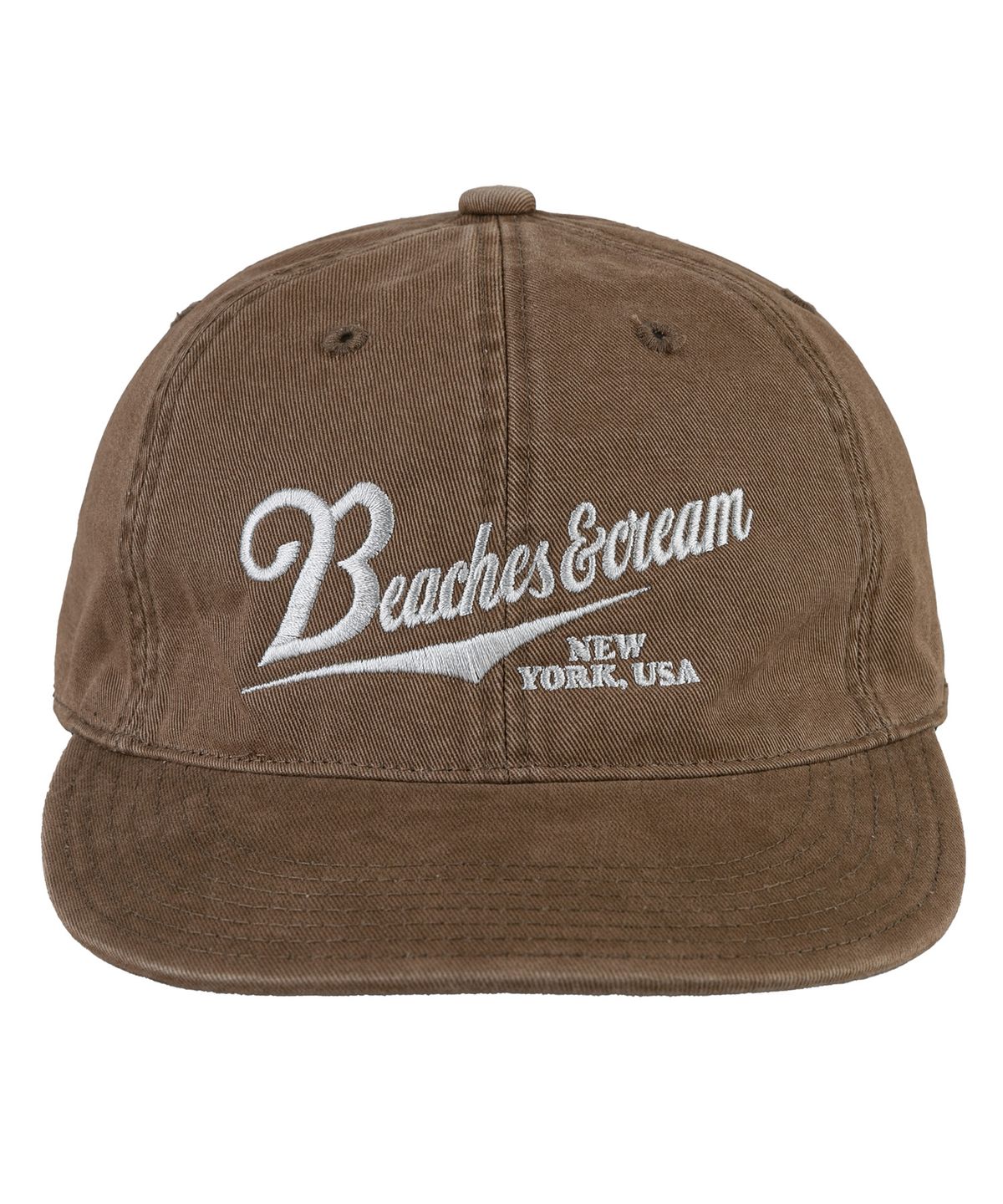 비치스앤크림(BEACHESANDCREAM) New York USA Plat-Ball cap-Beige